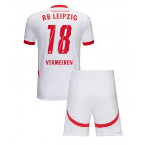 RB Leipzig Arthur Vermeeren #18 Dětské Domácí dres komplet 2024-25 Krátký Rukáv (+ trenýrky)